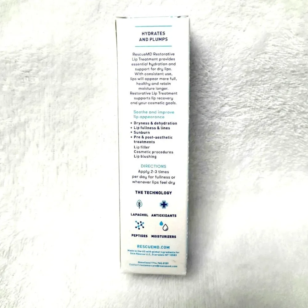 RescueMD Lip Restorative Lip Treatment Pre And Post Aesthetic Procedures New